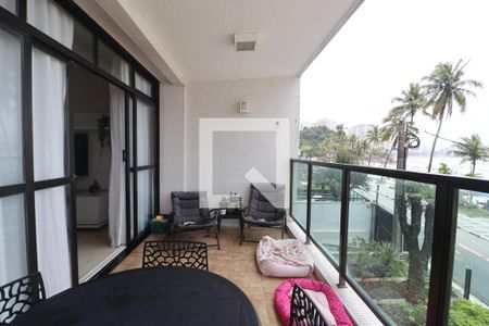 Varanda de apartamento para alugar com 4 quartos, 180m² em Vila Luis Antonio, Guarujá