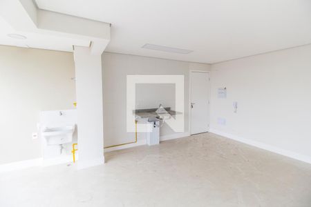 Sala/Cozinha de apartamento à venda com 2 quartos, 56m² em Aldeia, Barueri