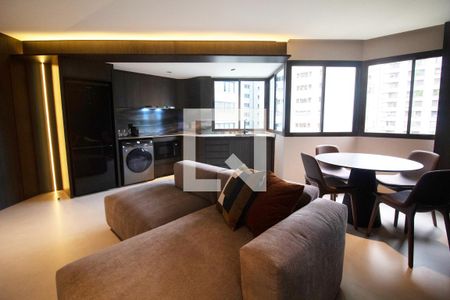 Sala de apartamento para alugar com 1 quarto, 50m² em Jardim Paulistano, São Paulo