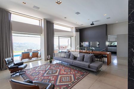 Sala 1 de casa de condomínio à venda com 4 quartos, 520m² em Vila Alpina, Nova Lima