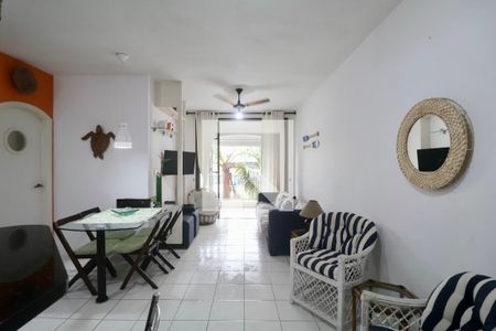 Sala de apartamento para alugar com 3 quartos, 75m² em Jardim Ana Maria, Guarujá