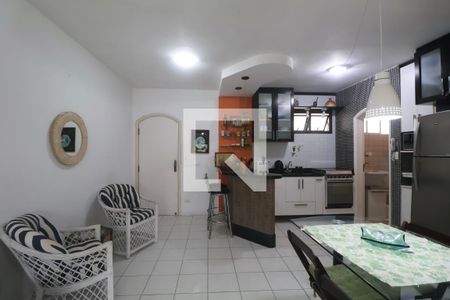 Sala de apartamento para alugar com 3 quartos, 75m² em Jardim Ana Maria, Guarujá