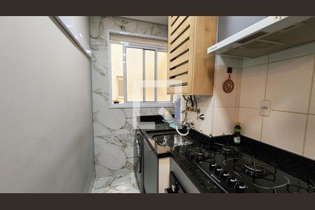 Cozinha e Área de Serviço de apartamento à venda com 2 quartos, 46m² em Vila Tupi, Várzea Paulista