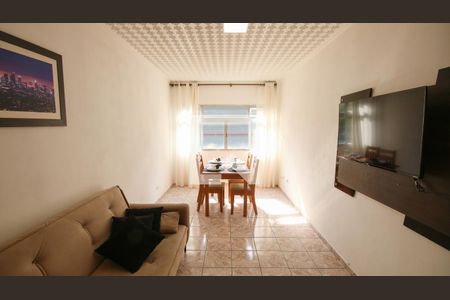 Sala de apartamento para alugar com 1 quarto, 70m² em Boqueirão, Praia Grande