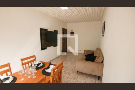 Sala de apartamento para alugar com 1 quarto, 70m² em Boqueirão, Praia Grande