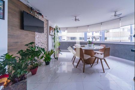 Varanda da Sala de apartamento à venda com 3 quartos, 126m² em Vila Scarpelli, Santo André