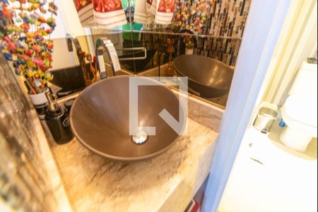 Lavabo de apartamento à venda com 3 quartos, 126m² em Vila Scarpelli, Santo André