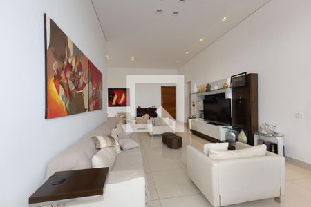 Sala de casa de condomínio para alugar com 4 quartos, 400m² em Alphaville, Nova Lima