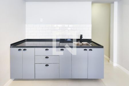 Cozinha de kitnet/studio à venda com 1 quarto, 43m² em Lapa, Rio de Janeiro