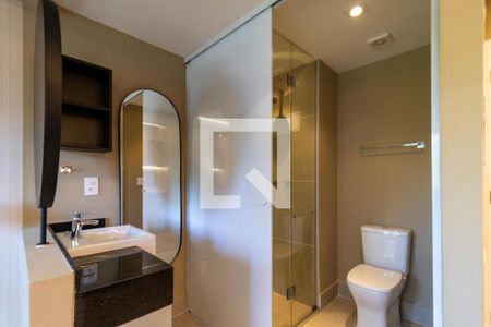 Banheiro de kitnet/studio para alugar com 1 quarto, 20m² em Lapa, São Paulo