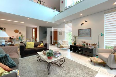 Sala de casa de condomínio à venda com 4 quartos, 344m² em Ouro Velho Mansões, Nova Lima