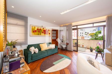 SALA de apartamento à venda com 4 quartos, 275m² em Serra, Belo Horizonte