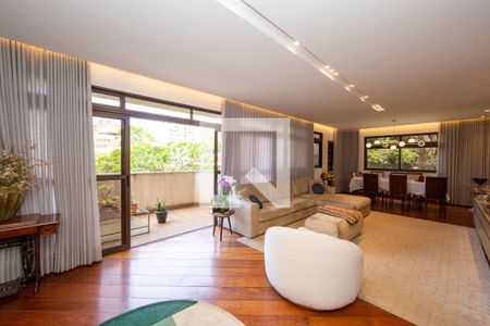 SALA de apartamento à venda com 4 quartos, 275m² em Serra, Belo Horizonte