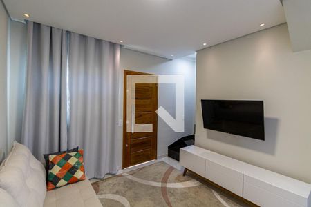 Sala e Cozinha de casa de condomínio à venda com 2 quartos, 52m² em Vila Marieta, São Paulo