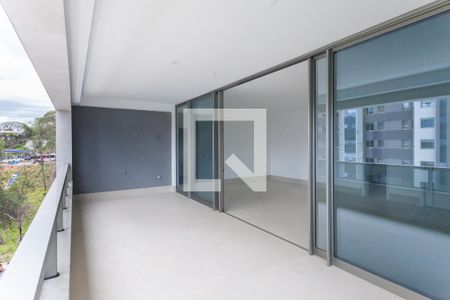Varanda da Sala de apartamento para alugar com 4 quartos, 208m² em Vila das Flores, Nova Lima