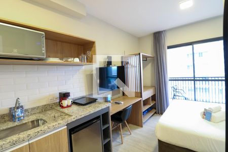 Studio de kitnet/studio para alugar com 1 quarto, 22m² em Jardim das Acacias, São Paulo