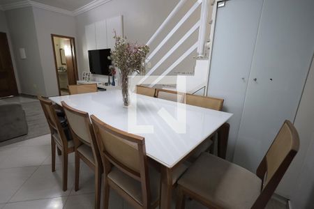 Sala de Jantar de casa à venda com 3 quartos, 147m² em Vila Guiomar, Santo André