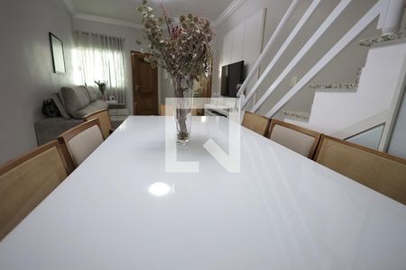 Sala de Jantar de casa à venda com 3 quartos, 147m² em Vila Guiomar, Santo André