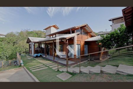 Fachada de casa de condomínio à venda com 4 quartos, 150m² em Vereda das Gerais, Nova Lima