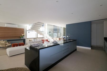 Cozinha e Sala de casa de condomínio à venda com 5 quartos, 800m² em Cerâmica, São Caetano do Sul