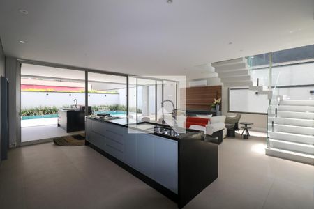 Cozinha e Sala de casa de condomínio à venda com 5 quartos, 800m² em Cerâmica, São Caetano do Sul