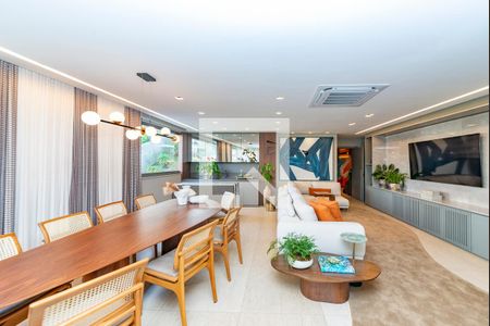 Sala de apartamento à venda com 4 quartos, 172m² em Vila das Flores, Nova Lima