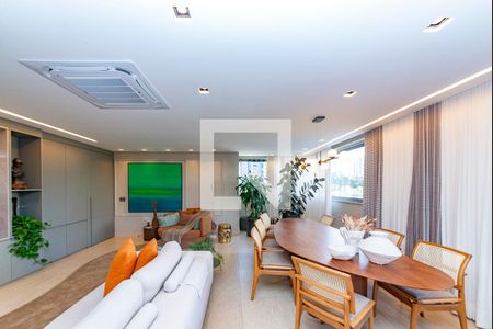 Sala de apartamento à venda com 4 quartos, 172m² em Vila das Flores, Nova Lima