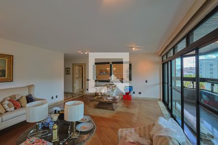 Sala de apartamento para alugar com 4 quartos, 330m² em Serra, Belo Horizonte