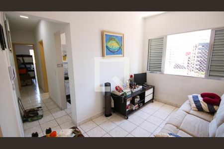 Sala de apartamento para alugar com 1 quarto, 60m² em Boqueirão, Praia Grande