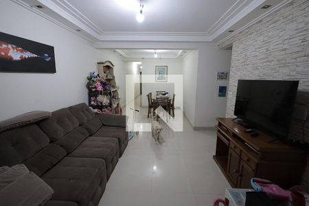 Sala de apartamento à venda com 3 quartos, 100m² em Vila Alzira, Santo André