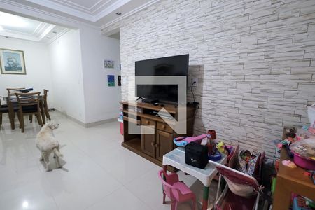 Sala de apartamento à venda com 3 quartos, 100m² em Vila Alzira, Santo André