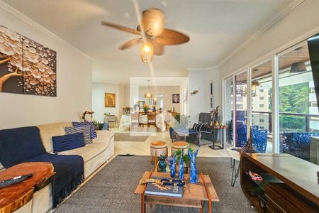 Sala de apartamento para alugar com 3 quartos, 136m² em Pitangueiras, Guarujá