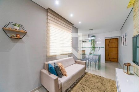 Sala de apartamento à venda com 2 quartos, 90m² em Vila Linda, Santo André