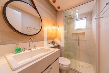 Banheiro de apartamento à venda com 3 quartos, 90m² em Vila Apiai, Santo André