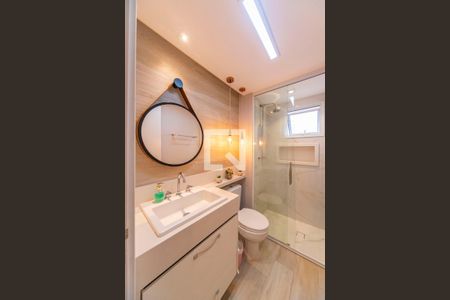 Banheiro de apartamento à venda com 3 quartos, 90m² em Vila Apiai, Santo André