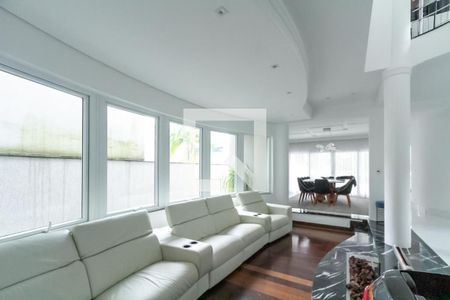 Sala de Lareira de casa de condomínio à venda com 5 quartos, 725m² em Parque Terra Nova Ii, São Bernardo do Campo