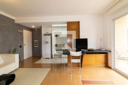 Sala de apartamento para alugar com 1 quarto, 50m² em Cambuí, Campinas