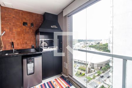 Varanda gourmet de apartamento à venda com 2 quartos, 80m² em Bethaville I, Barueri