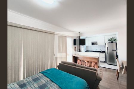 Sala e Quarto de kitnet/studio à venda com 1 quarto, 48m² em Vila Arens, Jundiaí