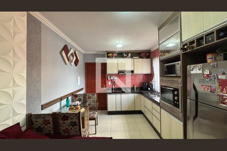 Sala/Cozinha de apartamento à venda com 2 quartos, 76m² em Jardim Marek, Santo André