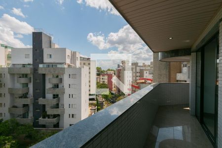 Varanda da Sala de apartamento à venda com 4 quartos, 180m² em Silveira, Belo Horizonte