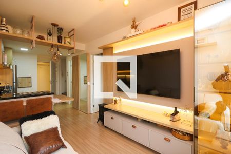 Sala de apartamento para alugar com 1 quarto, 47m² em Azenha, Porto Alegre