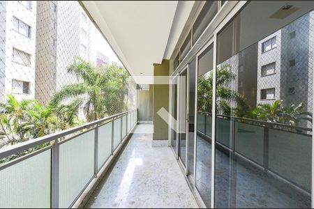 Varanda da Sala de apartamento para alugar com 5 quartos, 410m² em Serra, Belo Horizonte
