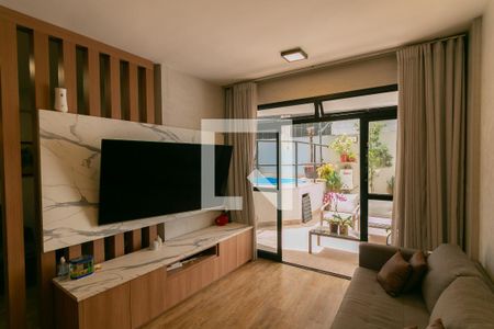 Sala de apartamento à venda com 3 quartos, 130m² em Belvedere, Belo Horizonte
