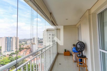 Varanda da sala de apartamento à venda com 3 quartos, 113m² em Centro, Diadema