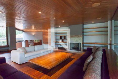 sala de casa de condomínio à venda com 3 quartos, 553m² em Estância Serrana, Nova Lima