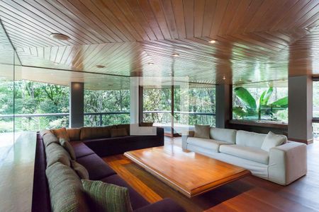 sala de casa de condomínio à venda com 3 quartos, 553m² em Estância Serrana, Nova Lima