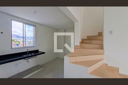 Sala/Cozinha de apartamento à venda com 2 quartos, 113m² em São Geraldo, Belo Horizonte