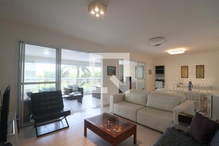 Sala de apartamento para alugar com 4 quartos, 158m² em Parque Enseada, Guarujá