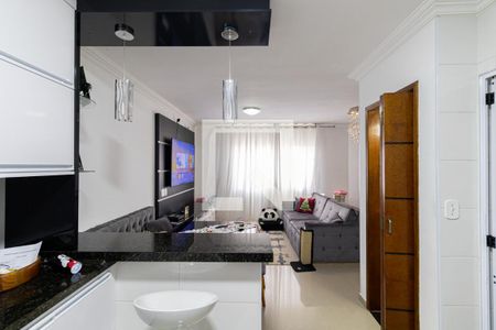 Sala e Cozinha de casa de condomínio à venda com 3 quartos, 140m² em Vila Guilhermina, São Paulo